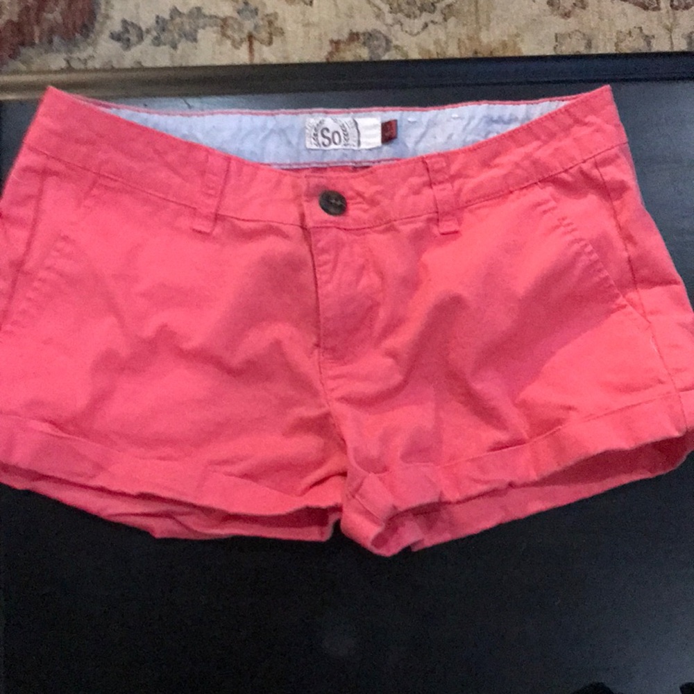 Salmon colored shorts
